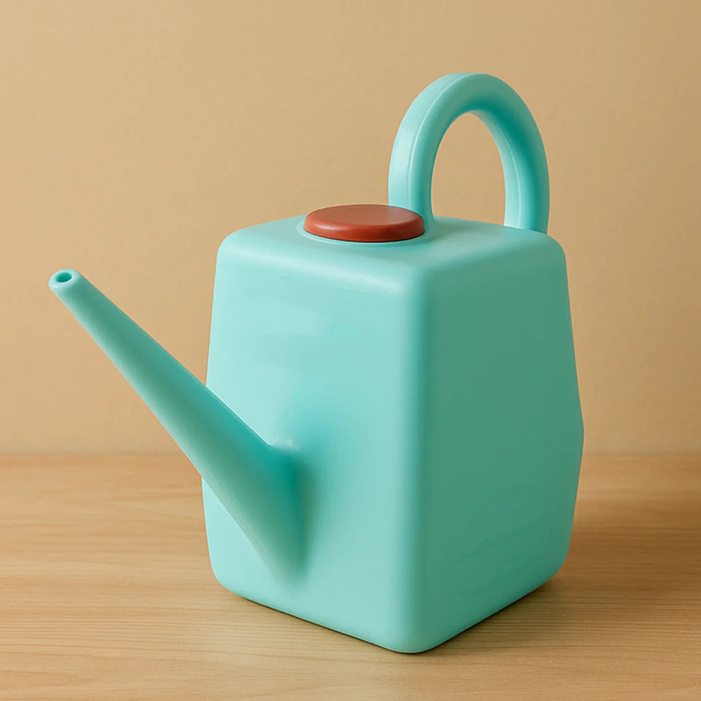 2 Litre Heavy-Duty Plastic Gardening Watering Can with Long Spout & Ergonomic Handle
